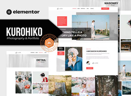Kurohiko – Photography & Portfolio Elementor Template Kit