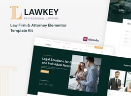 Lawkey – Law Firm & Attorney Elementor Template Kit
