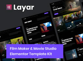 Layar – Film Maker & Movie Studio Elementor Template Kit