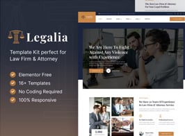 Legalia – Lawyer & Attorney Elementor Template Kit