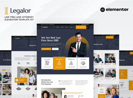 Legalor – Law Firm & Attorney Elementor Template Kit