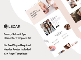 Lezar Beauty Salon & Spa Elementor Template Kit