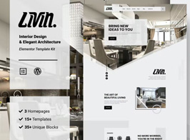 Livin – Interior Design & Architecture Elementor Template Kit