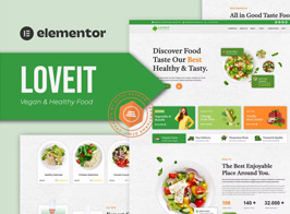 Loveit – Vegan & Healthy Food Restaurant Elementor Template Kit