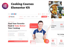 Maem – Cooking Courses Elementor Template Kit