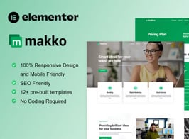 Makko – Digital Agency Elementor Pro Ful Site Template Kit
