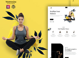 Mantrasana – Yoga Studio Elementor Template Kit