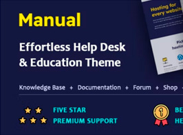 Manual – Documentation, Knowledge Base & Education WordPress Theme