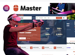 Master – Esport Team & Gaming Community Elementor Template Kit