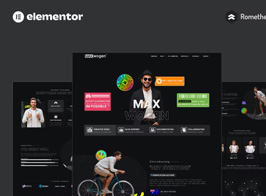 MAX – Content Creator Elementor Pro Full Site Template Kit
