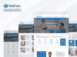Medcare – Health Care & Medical Elementor Template Kit
