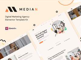 Median – Digital Marketing Agency Elementor Template Kit