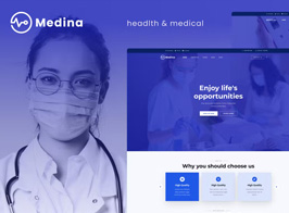 Medina – Medical & Health Elementor Template Kit