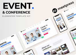 Meetpress – Event & Conference Elementor Template Kit