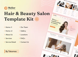 Melier | Hair & Beauty Salon Elementor Template Kit