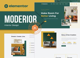 Moderior – Interior Design Elementor Template Kit