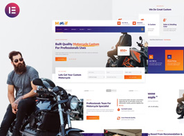 Modif – Custom Motorcycle Supermotard Elementor Template Kit