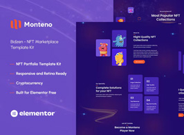 Monteno – NFT Portfolio Elementor Template Kit