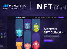 Monztera – NFT Portfolio Elementor Template Kit