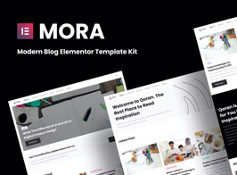 Mora – Modern Blog Elementor Template Kit