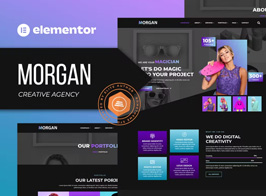 Morgan – Creative Agency & Portfolio Elementor Template Kit
