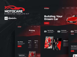 Motocare – Automotive Elementor Template Kit