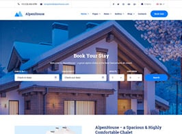 Motopress AlpenHouse – The Professional WordPress Apartment Booking Theme