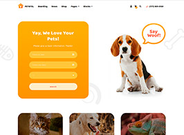 Motopress Petotel – Pet Sitting Website Template for Pet Care Business