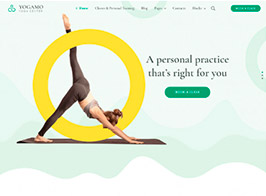 Motopress Yogamo – The Yoga WordPress Theme for Private and Group Sessions