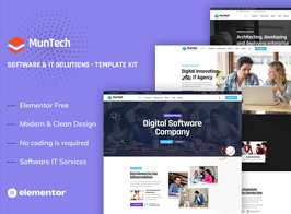 Muntech – Software & IT Solutions Elementor Template Kit