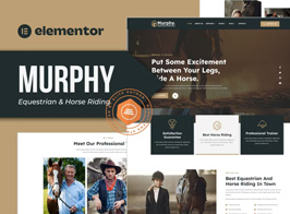 Murphy – Equestrian & Horse Riding Elementor Template Kit