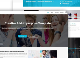Avenger – Responsive Corporate & Multipurpose Muse Template