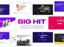 BigHit – Coming Soon Responsive Muse Templates Pack