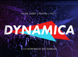 Dynamica – Music Event / Festival / Party Muse Template