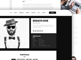 Eddavo – Portfolio and Resume Muse Template