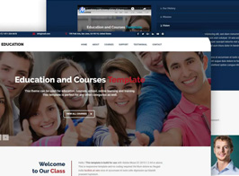 Responsive Education Adobe Muse Template
