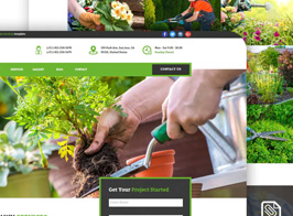 Responsive Garden and Lawn Services Muse Template