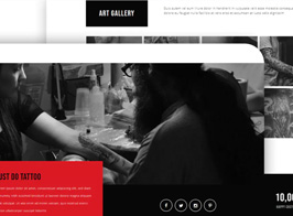 Responsive Tattoo Salon Muse Template