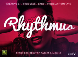 Rhythmus – DJ / Producer Music Muse Template