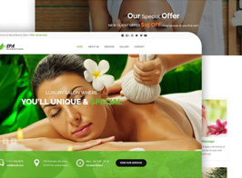 Spa and Beauty Adobe Muse Template