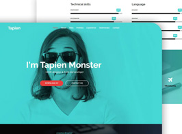 Tapien – CV Resume Personal and Portfolio Muse Template