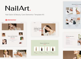 Nailart – Nail Salon & Beauty Care Elementor Template Kit