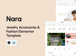 Nara – Jewelry Accessories Store Template Kit