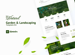 Naturel Garden & Landscaping Elementor Template Kit