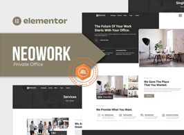 Neowork – Private Office Elementor Template Kit