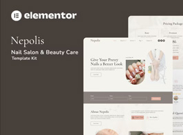 Nepolis – Nail Salon Beauty Care Elementor Template Kit