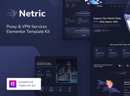 Netric – Proxy & VPN Services Elementor Template Kit