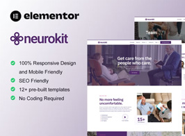 Neurokit – Mental Health & Therapy Elementor Template Kit