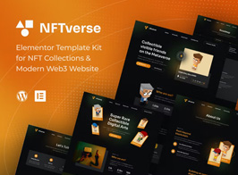 NFTverse | Futuristic NFT portfolio Elementor Template Kit
