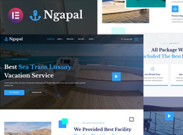 Ngapal – Sea Luxury Yatch Vacation Services Elementor Template Kit